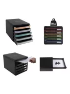 EXACOMPTA Irattároló, műanyag, 5 fiókos, EXACOMPTA "Big-Box Plus Iderama"