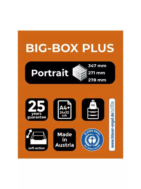 EXACOMPTA Irattároló, műanyag, 5 fiókos, EXACOMPTA "Big-Box Plus Iderama"