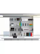 EXACOMPTA Irattároló, műanyag, 5 fiókos, EXACOMPTA "Big-Box Plus Blackoffice Iderama"