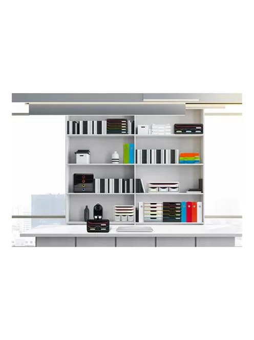 EXACOMPTA Irattároló, műanyag, 5 fiókos, EXACOMPTA "Big-Box Plus Blackoffice Iderama"