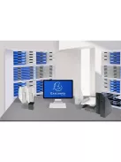 EXACOMPTA Irattároló, műanyag, 4 fiókos, EXACOMPTA "Big-Box Office", szürke