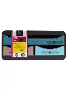   EXACOMPTA Irattároló, műanyag, 3 fiókos, EXACOMPTA "Smallbox Skandi", színes