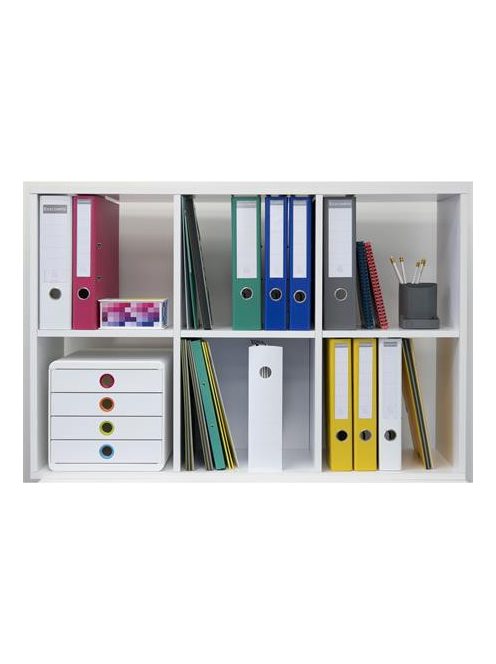 EXACOMPTA Irattároló, műanyag, 4 fiókos, EXACOMPTA "Pop-Box", fehér