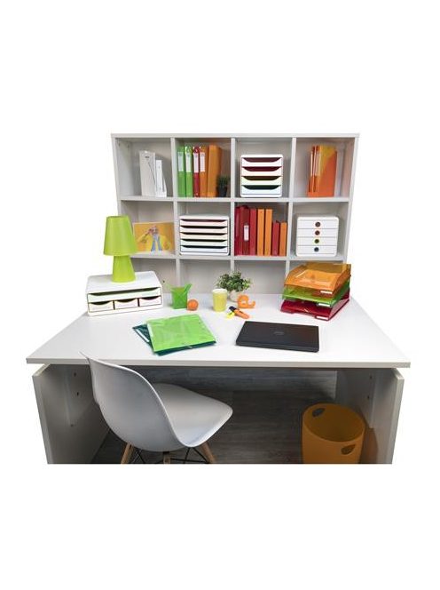 EXACOMPTA Irattároló, műanyag, 4 fiókos, EXACOMPTA "Pop-Box", fehér