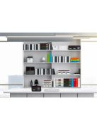 EXACOMPTA Irattároló, műanyag, 4 fiókos, EXACOMPTA "Pop-Box", fehér