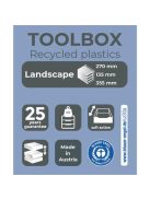 EXACOMPTA Irattároló, műanyag, 3 fiókos, EXACOMPTA "Iderama® "Toolbox", fekete