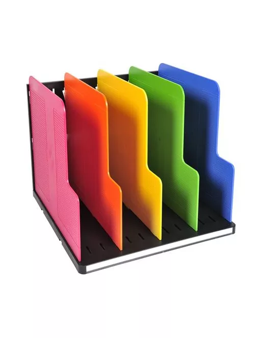 EXACOMPTA Dokumentum szortírozó, műanyag, 4 részes, álló, EXACOMPTA "Modulotop Iderama®", színes