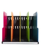 EXACOMPTA Dokumentum szortírozó, műanyag, 4 részes, álló, EXACOMPTA "Modulotop Iderama®", színes