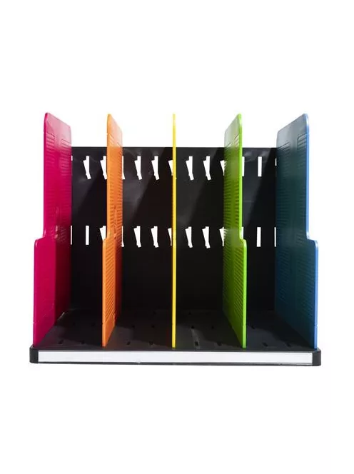 EXACOMPTA Dokumentum szortírozó, műanyag, 4 részes, álló, EXACOMPTA "Modulotop Iderama®", színes