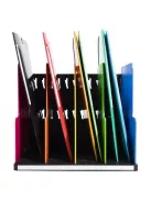 EXACOMPTA Dokumentum szortírozó, műanyag, 4 részes, álló, EXACOMPTA "Modulotop Iderama®", színes