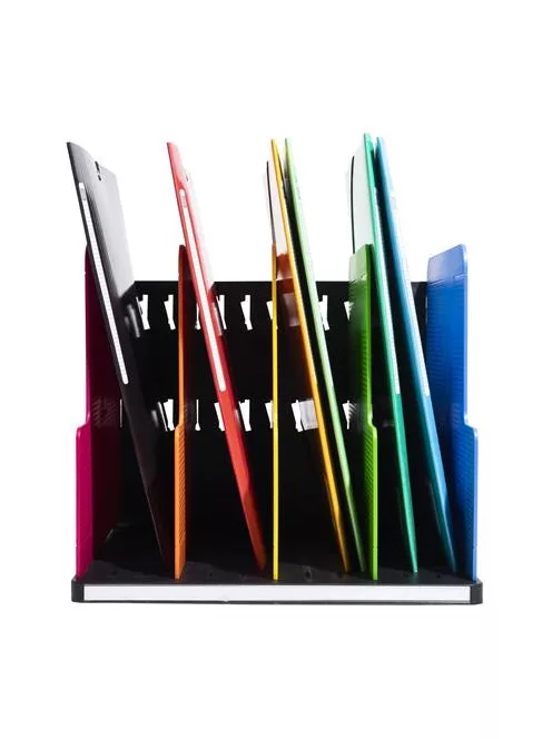 EXACOMPTA Dokumentum szortírozó, műanyag, 4 részes, álló, EXACOMPTA "Modulotop Iderama®", színes