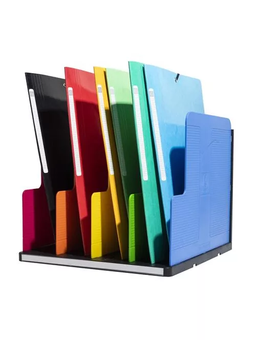 EXACOMPTA Dokumentum szortírozó, műanyag, 4 részes, álló, EXACOMPTA "Modulotop Iderama®", színes