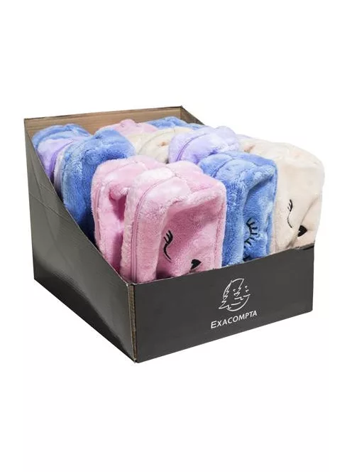 EXACOMPTA Tolltartó, cipzáras, EXACOMPTA "Fur", vegyes színek