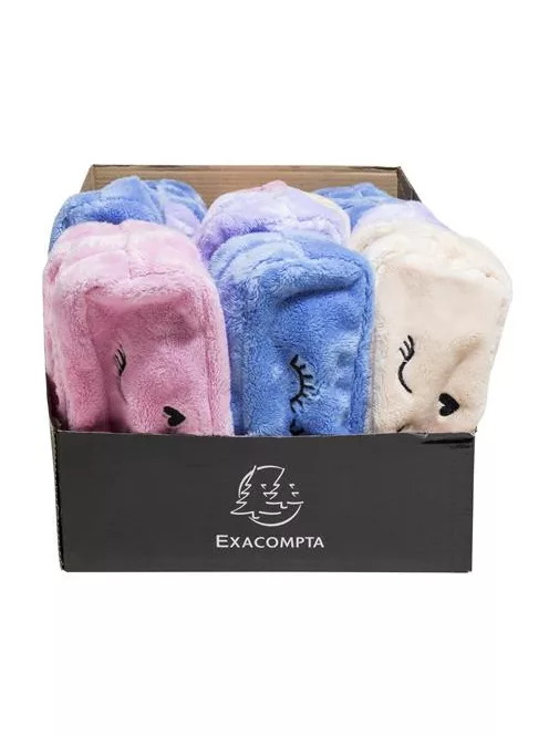 EXACOMPTA Tolltartó, cipzáras, EXACOMPTA "Fur", vegyes színek