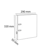 EXACOMPTA Iratrendező, 50 mm, A4, PVC, EXACOMPTA, világoskék