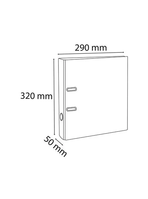 EXACOMPTA Iratrendező, 50 mm, A4, PVC, EXACOMPTA, világoskék