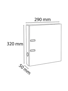 EXACOMPTA Iratrendező, 50 mm, A4, PVC, EXACOMPTA, piros