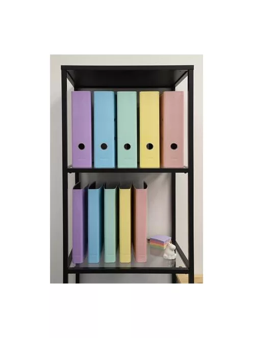 EXACOMPTA Iratrendező, 80 mm, A4, karton, EXACOMPTA "Aquarel", pasztell kék