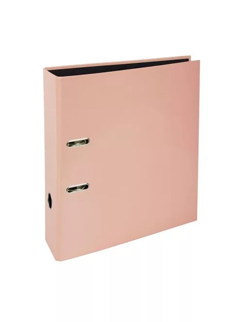 EXACOMPTA Iratrendező, 80 mm, A4, karton, EXACOMPTA "Aquarel", pasztell korall