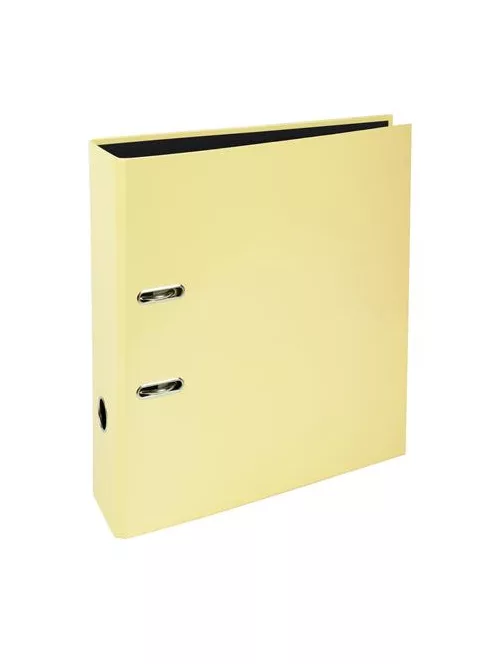 EXACOMPTA Iratrendező, 80 mm, A4, karton, EXACOMPTA "Aquarel", pasztell sárga