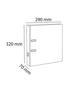 EXACOMPTA Iratrendező, 70 mm, A4, PVC, EXACOMPTA, zöld