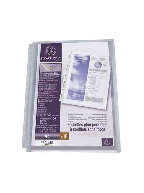 EXACOMPTA Katalógustartó genotherm, lefűzhető, A4, PP, EXACOMPTA