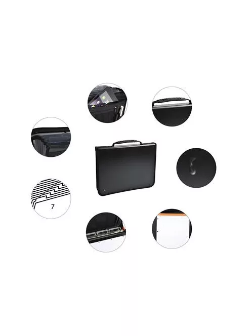 EXACOMPTA Konferencia mappa, A4, PP, cipzáras, EXACOMPTA "Exactive®"