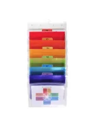 EXACOMPTA Irattároló, PP, 6 rekeszes, fali, EXACOMPTA