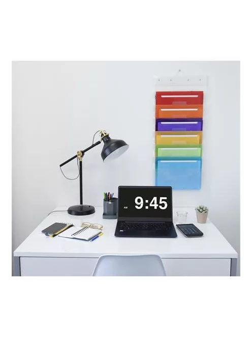 EXACOMPTA Irattároló, PP, 6 rekeszes, fali, EXACOMPTA