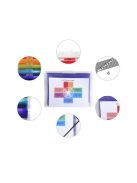 EXACOMPTA Irattároló, PP, 6 rekeszes, fali, EXACOMPTA