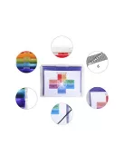 EXACOMPTA Irattároló, PP, 6 rekeszes, fali, EXACOMPTA