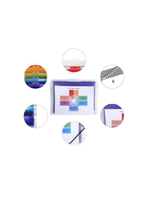 EXACOMPTA Irattároló, PP, 6 rekeszes, fali, EXACOMPTA