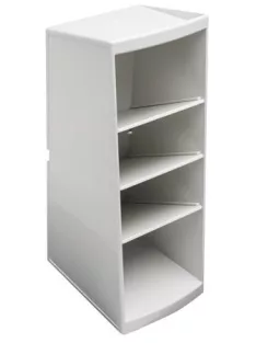   EXACOMPTA Asztali rendező, multifunkciós, 4 rekeszes, 8x23x11 cm, EXACOMPTA "Autentik", fehér