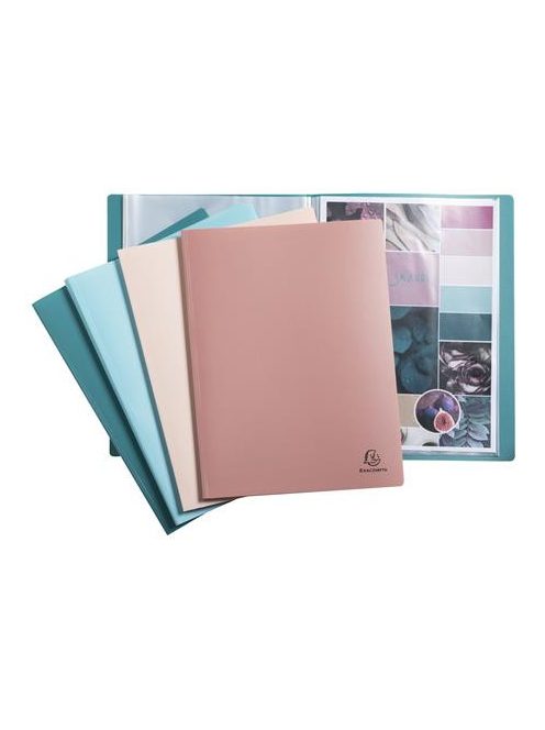 EXACOMPTA Bemutatómappa, 20 zsebes, A4, EXACOMPTA "Skandi", vegyes színek