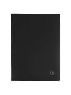   EXACOMPTA Bemutatómappa, 30 zsebes, A4, EXACOMPTA "Opak", fekete