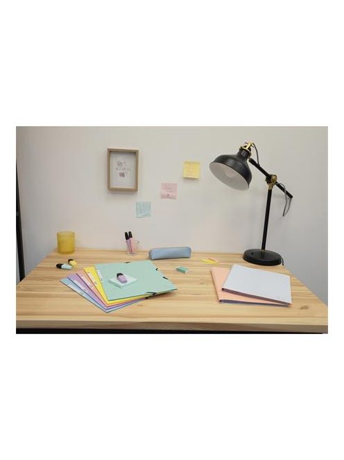 EXACOMPTA Bemutatómappa, 30 zsebes, A4, EXACOMPTA "Aquarel", vegyes pasztell színek