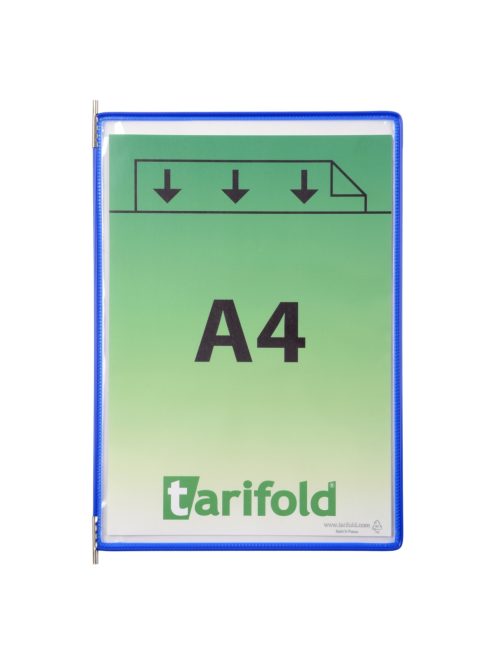 Bemutatótábla A4, kék, álló, felül nyitott, 10 db - 10 db