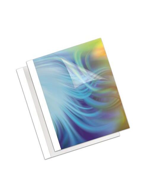 Fellowes Hőkötőborító, 12 mm, 101-120 lap, A4, FELLOWES "Standard", fehér DB/ÁR