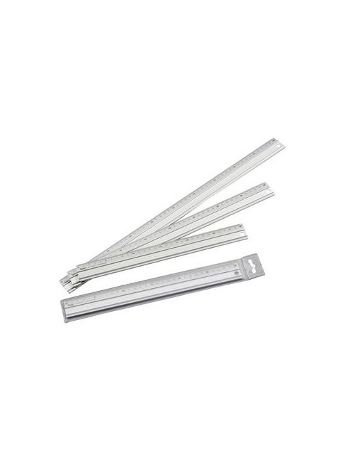 FOLIA Vonalzó, aluminium, csúszásgátlós, 50 cm, FOLIA