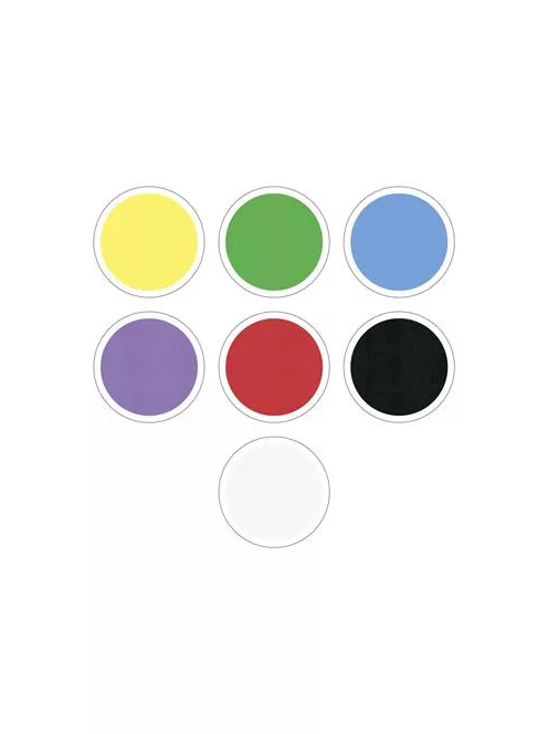 FOLIA Moosgumi, öntapadó, 20x29 cm, 7 lap, FOLIA "Basic", 7 különböző szín