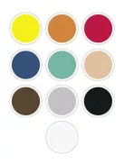 FOLIA Moosgumi, 20x29 cm, 10 lap, FOLIA "Basic", 10 különböző szín