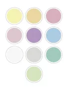 FOLIA Moosgumi, 20x29 cm, 10 lap, FOLIA "Pastel", 10 különböző pasztel szín