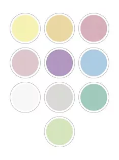   FOLIA Moosgumi, 20x29 cm, 10 lap, FOLIA "Pastel", 10 különböző pasztel szín