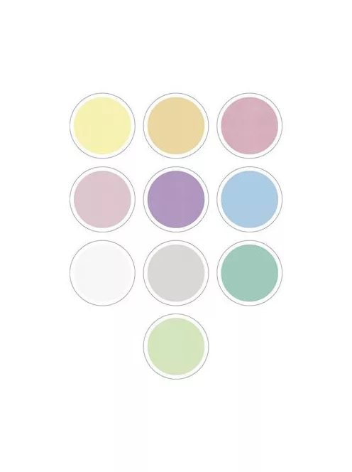 FOLIA Moosgumi, 20x29 cm, 10 lap, FOLIA "Pastel", 10 különböző pasztel szín