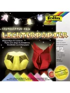 FOLIA Origami papír, lámpáshoz, 30x30 cm, 80 g, 12 lap, FOLIA, vegyes színek