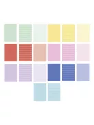 FOLIA Dekorkarton, 2 oldalas, 24x34 cm, 270 g, 20 lap, FOLIA "Basic Rainbow", 20 különböző minta