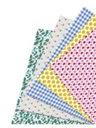 FOLIA Origami papír, 15x15 cm, 80 g, 50 lap, FOLIA "Sweet", 5 különböző minta