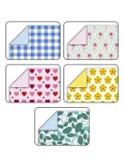 FOLIA Origami papír, 15x15 cm, 80 g, 50 lap, FOLIA "Sweet", 5 különböző minta