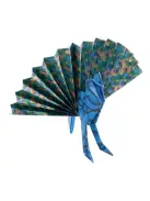 FOLIA Origami papír, 15x15 cm, 80 g, 50 lap, FOLIA "Wildlife", 10 különböző minta