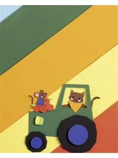   FOLIA Dekorkarton, 2 oldalas, A3, 300 g, 10 lap, FOLIA, „Basic”, vegyes színek